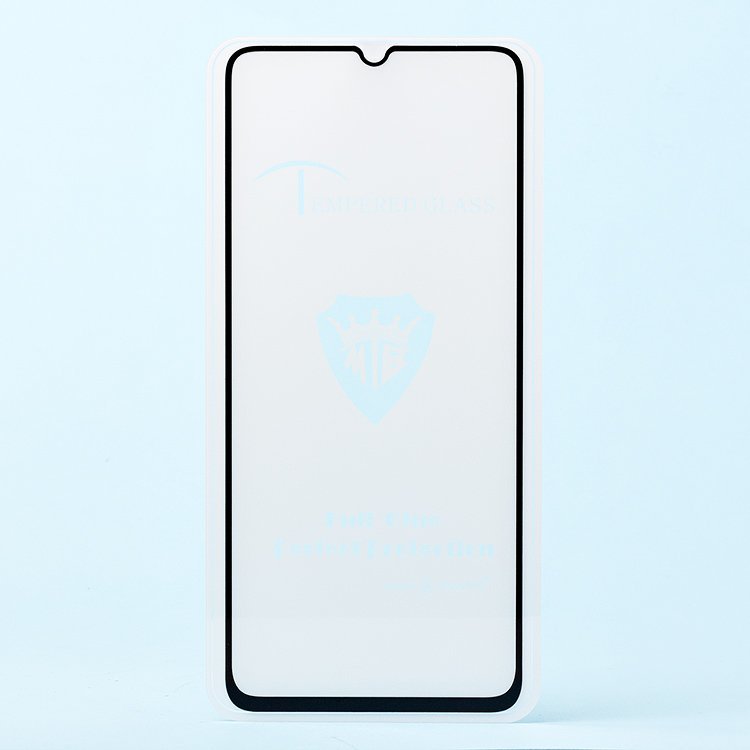 Стекло 2,5D "Full glue" с рамкой для Samsung A705 Galaxy A70 черное, Brera