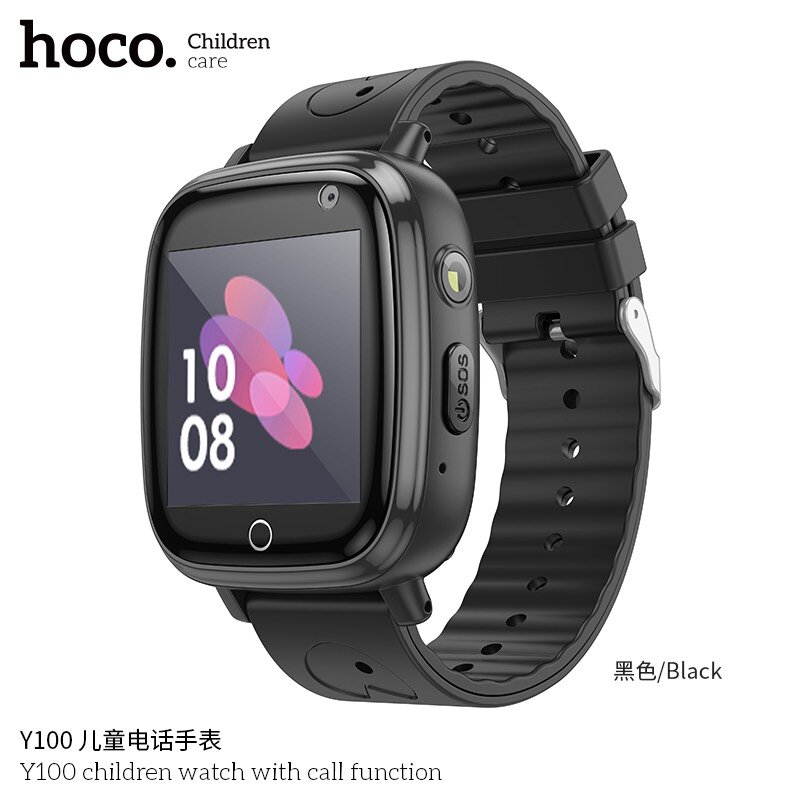 Смарт-часы HOCO Y100 детские, SIM, Bluetooth, черные