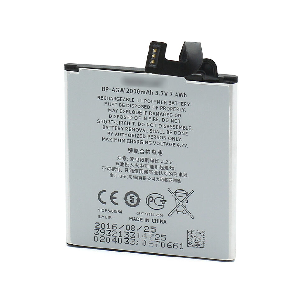 АКБ Nokia BP-4GW Lumia 920 euro 2:2 2000mAh тех.пакет
