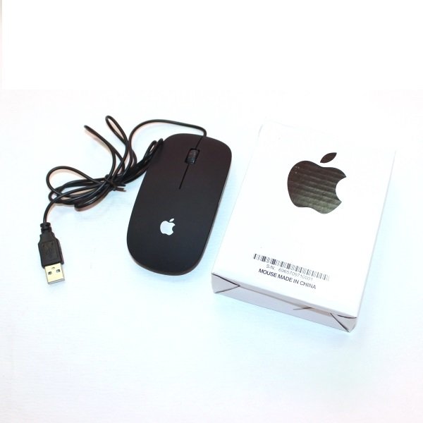 Мышь проводная APPLE черная