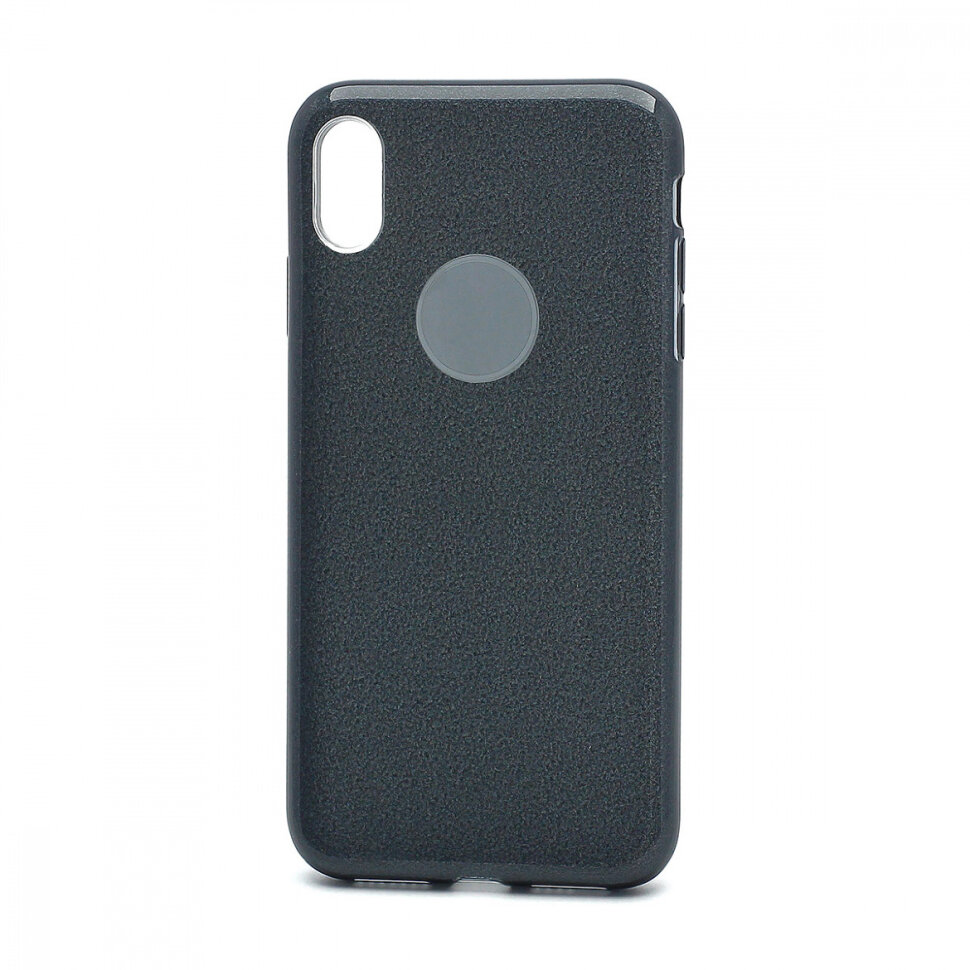 Накладка SC097 БЛЕСТКИ 3в1 iPhone XS Max (black)