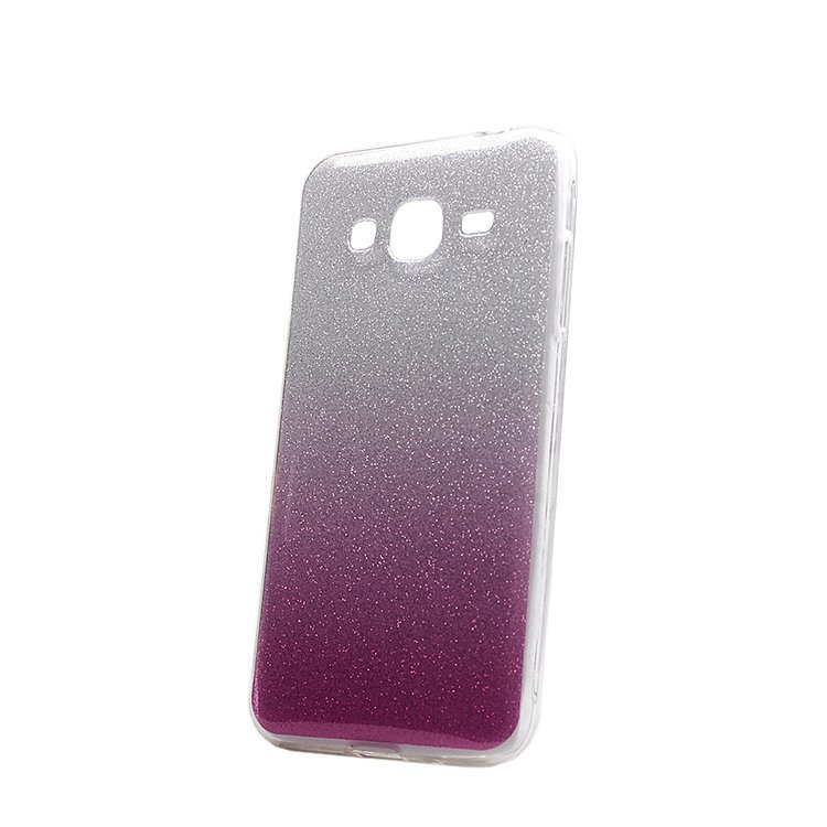 Накладка силиконовая Glamour Samsung J320 Galaxy J3 2016 purple/silver