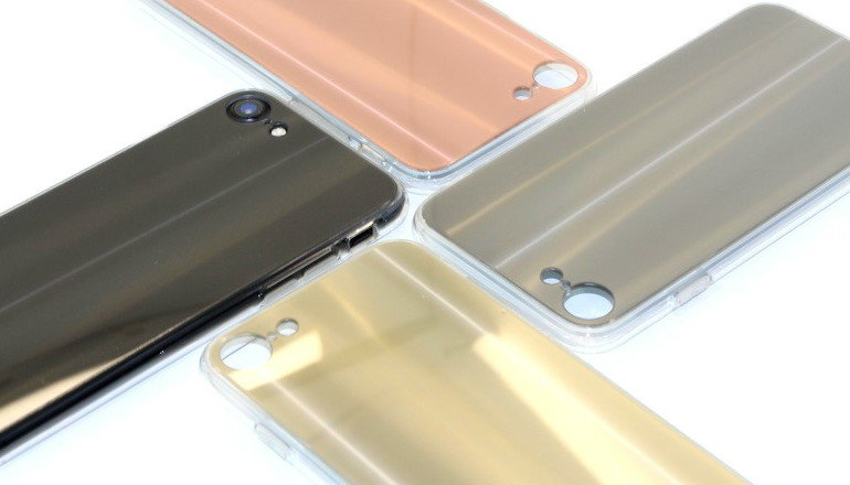 Накладка силиконовая Metallic Samsung J320 розовое золото