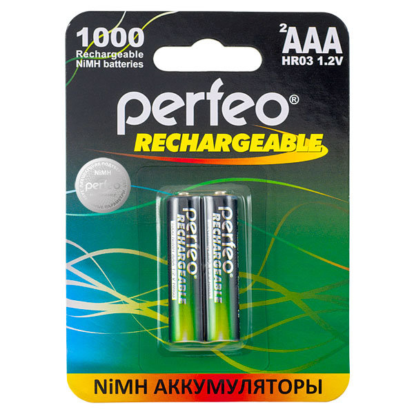 Perfeo AAA 1000mAh/2BL Аккумулятор