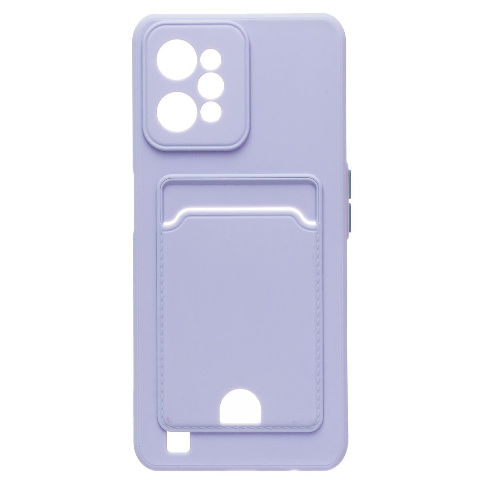 Накладка SC315 Realme C31 с визитницей (light violet)