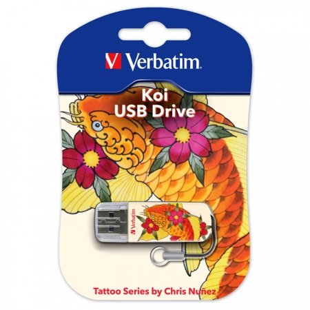 Verbatim USB 32GB Mini Tattoo CARP FISH