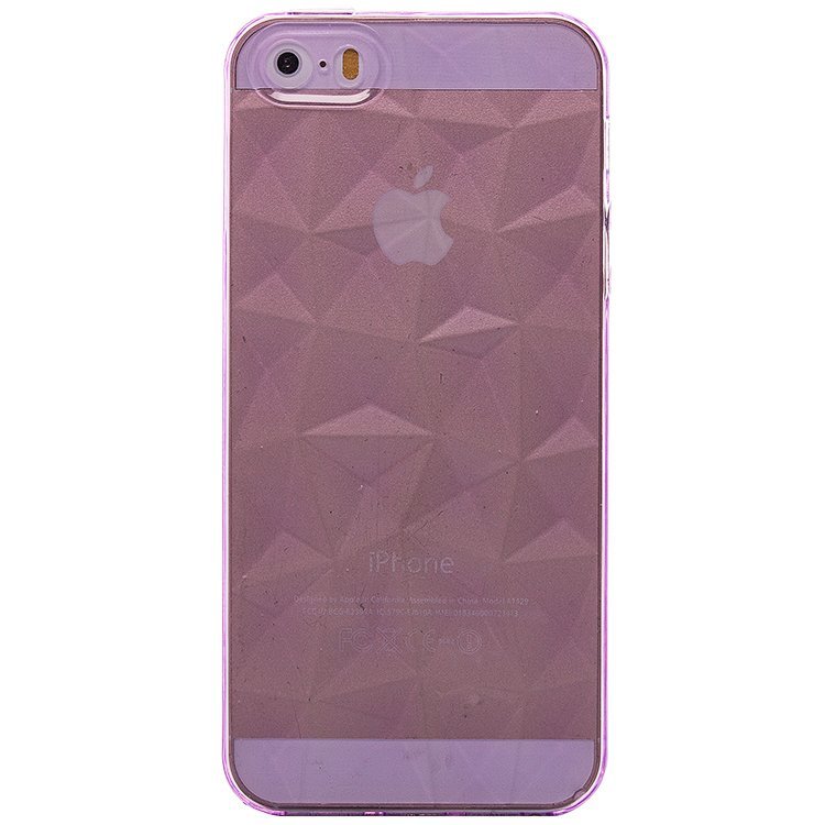 Накладка SC073 Призма прозрачная iPhone 5 фиолетовая
