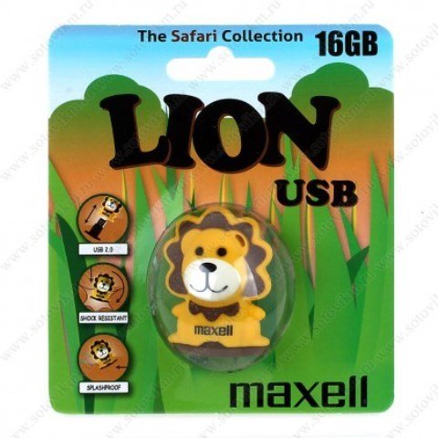 Maxell USB 16GB ANUMAL Collection LION
