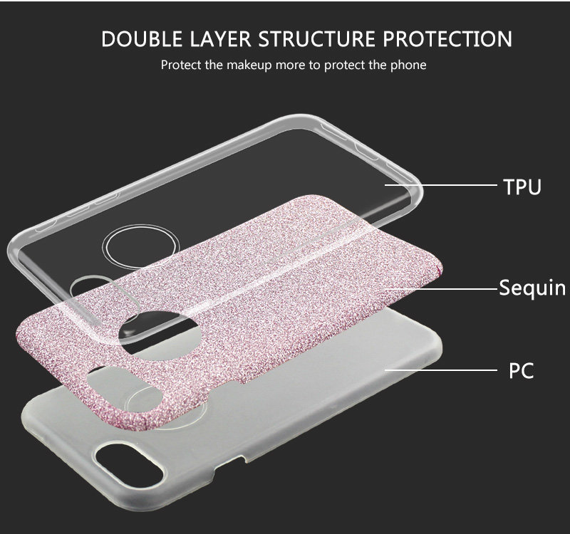 Накладка SC097 БЛЕСТКИ 3в1 Xiaomi Redmi 8 (pink)