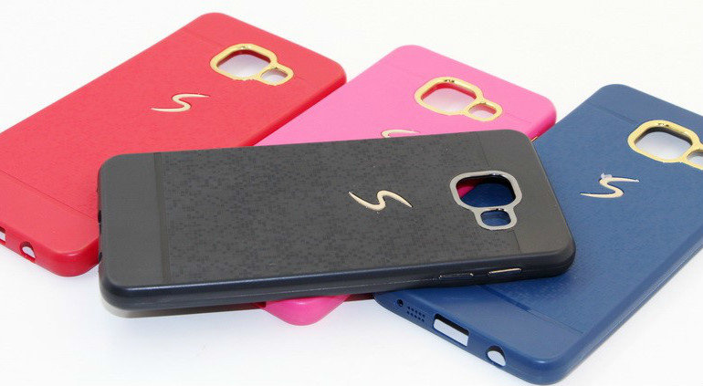 Накладка КВАДРАТИКИ Samsung J510 черные