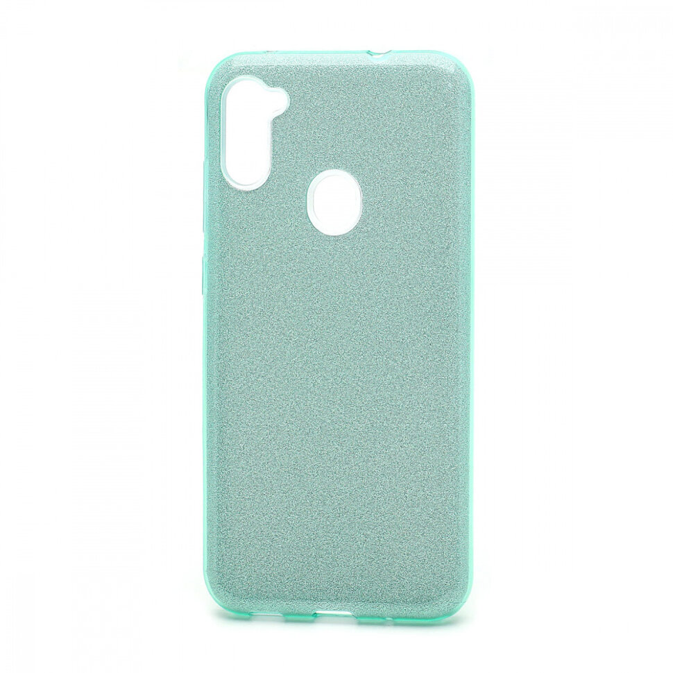 Накладка SC097 БЛЕСТКИ 3в1 Samsung A11/M11 (green)