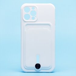 Накладка SC304 для Apple iPhone 12 Pro с визитницей (white)