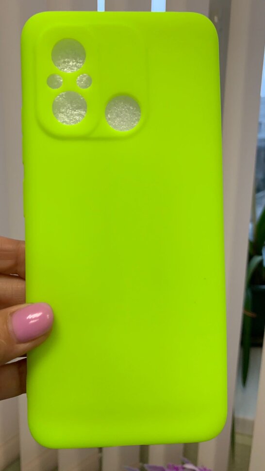 Накладка силиконовая SOFT TOUCH Xiaomi Redmi 12C, ярко-желтая
