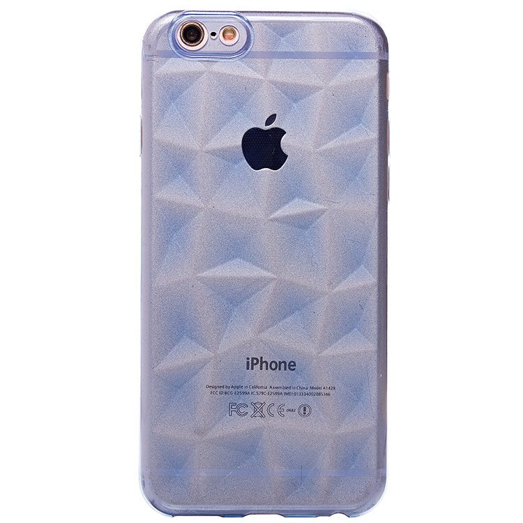 Накладка SC073 Призма прозрачная iPhone 6 голубая