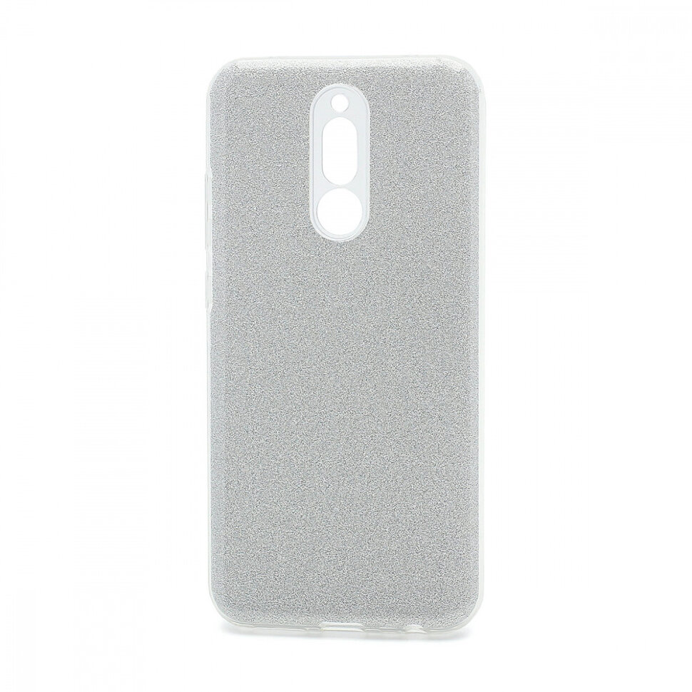 Накладка SC097 БЛЕСТКИ 3в1 Xiaomi Redmi 8 (silver)