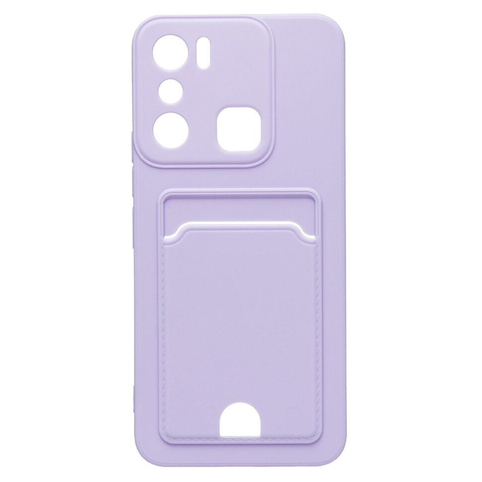 Накладка SC315 Infinix HOT 20i с визитницей (light violet)