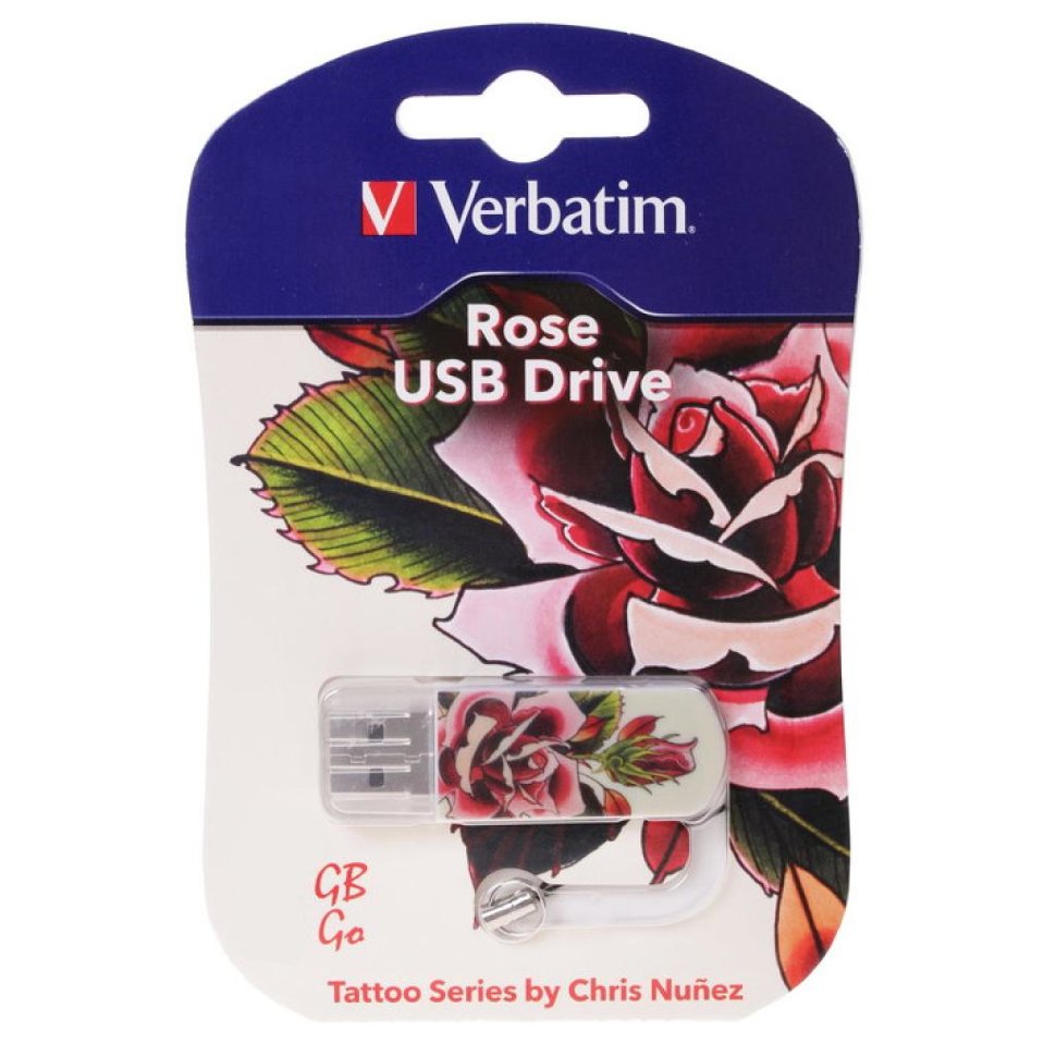 Verbatim USB 32GB Mini Tattoo ROSE