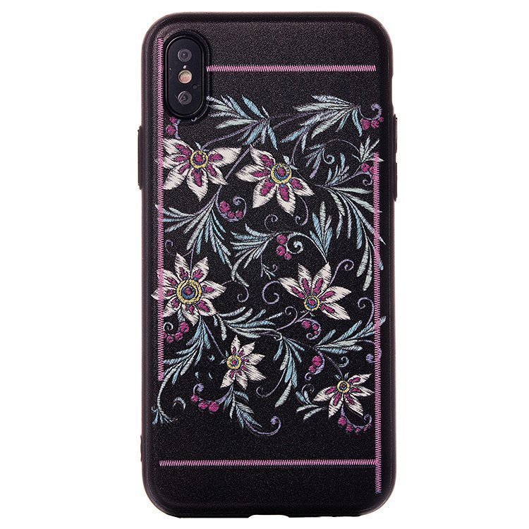 Накладка Cutepro Embroidery series с вышивкой iPhone X (001)