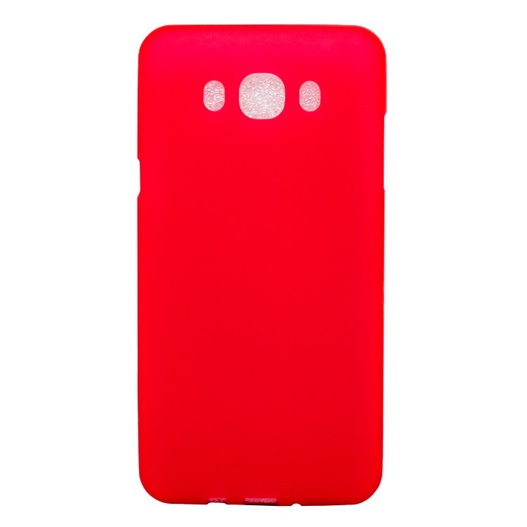 Накладка силиконовая МАТОВАЯ Samsung J710 Galaxy J7 2016 красная