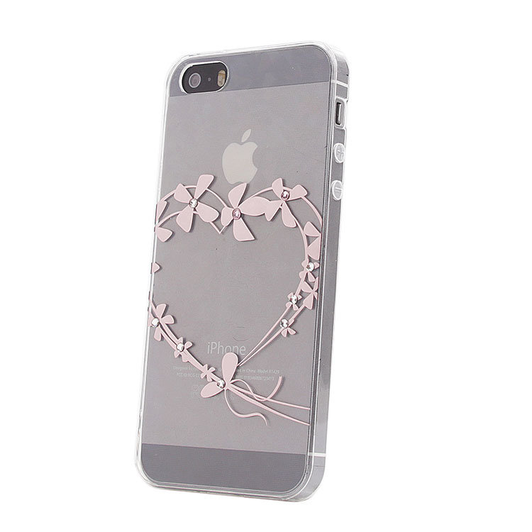 Накладка силиконовая со стразами IPhone 5 (004)