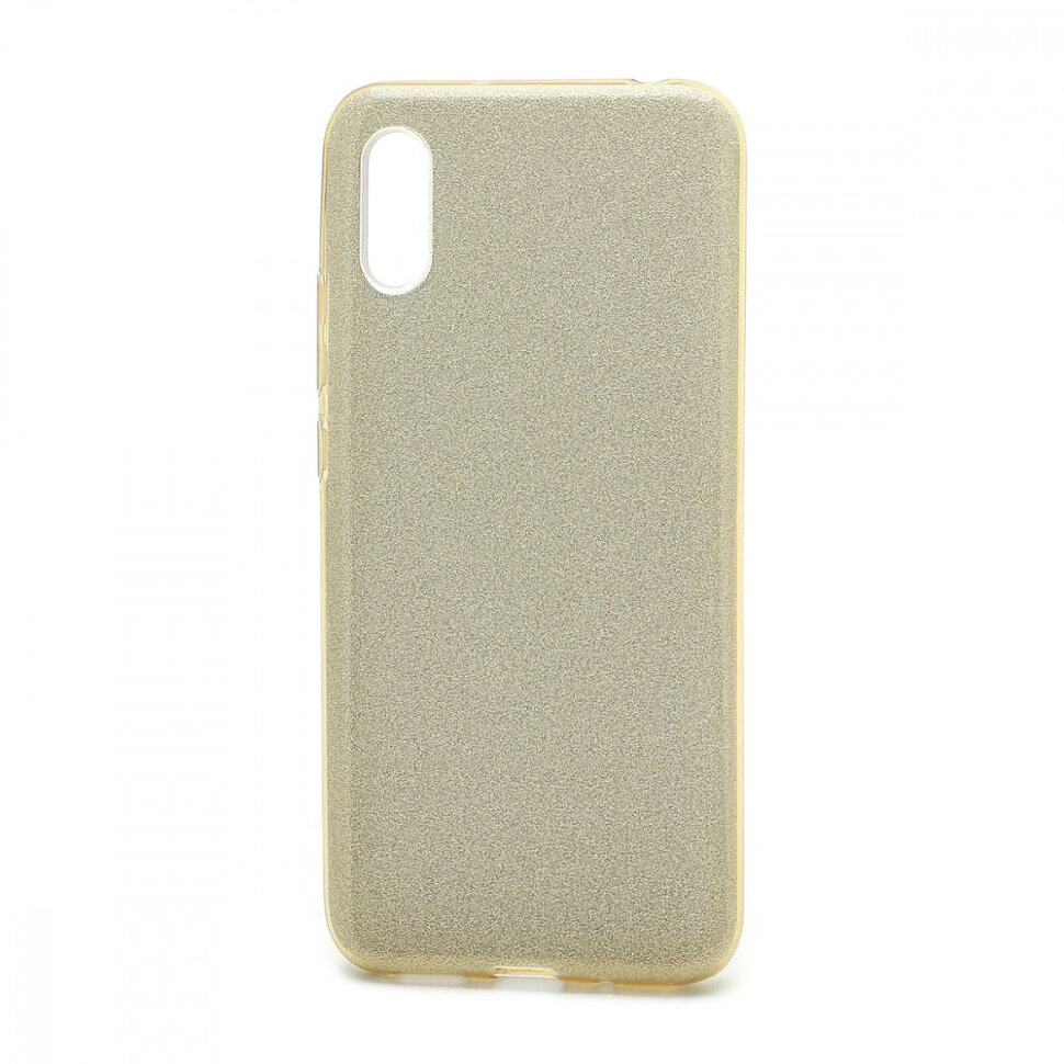 Накладка SC097 БЛЕСТКИ 3в1 Xiaomi Redmi 9A (gold)