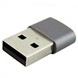 Адаптер WALKER USB (папа) - Type-C (мама) металл
