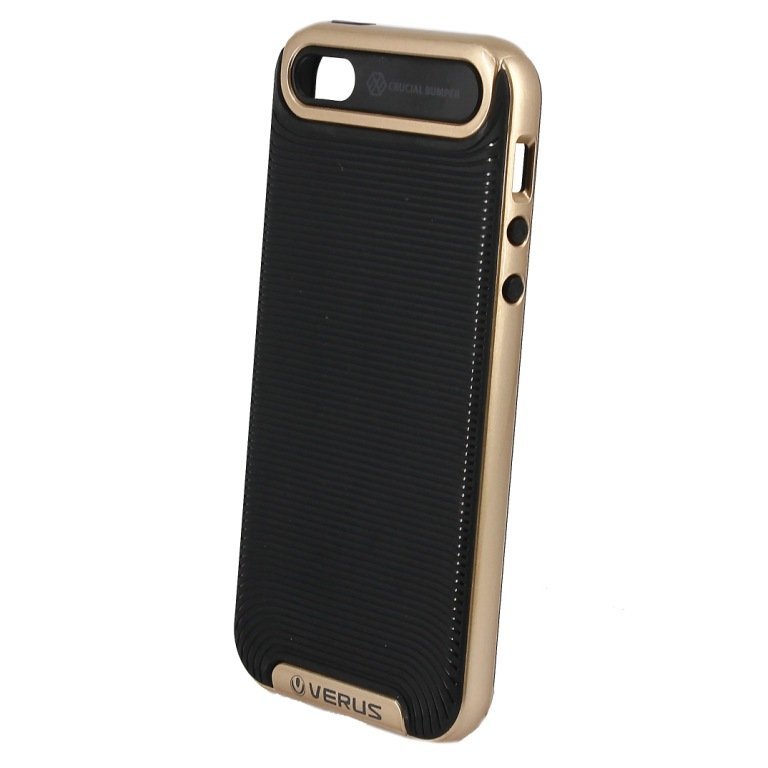 Накладка Verus Damda IPhone 5 черно-золотая