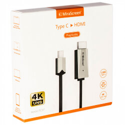 Кабель HDMI to Type-C поддержка 4K, без дополнительного питания, 2 метра