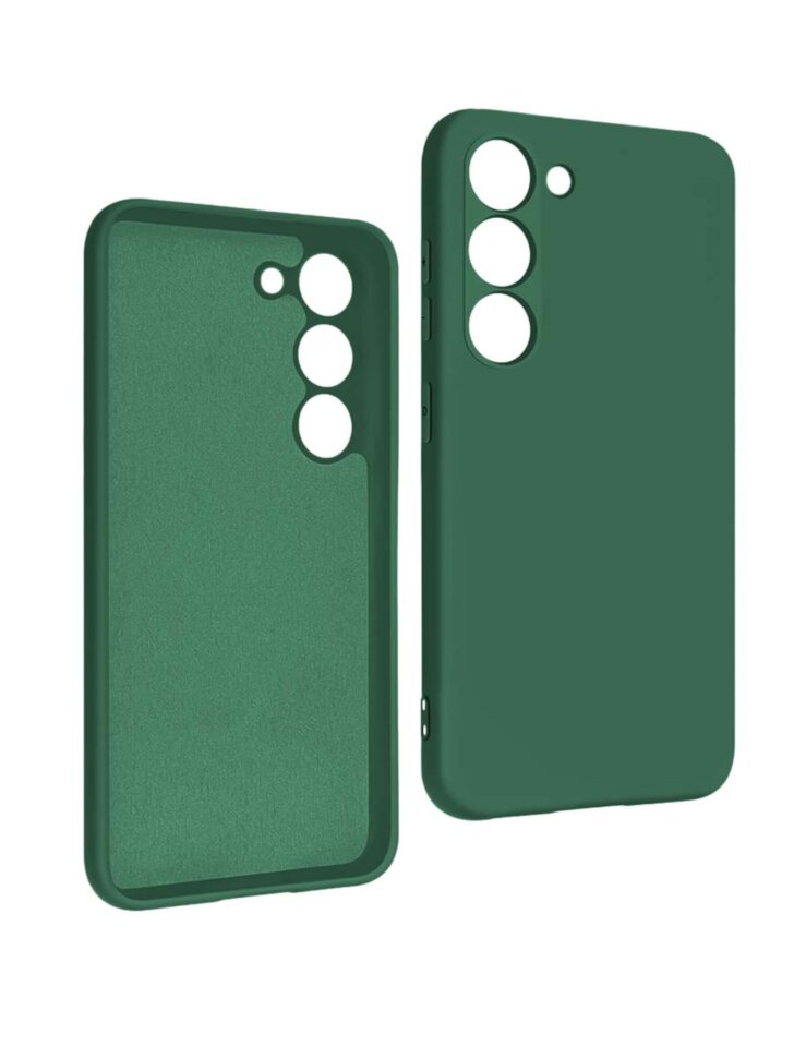 Накладка Silicon Cover NANO Samsung A07, темно-зеленая