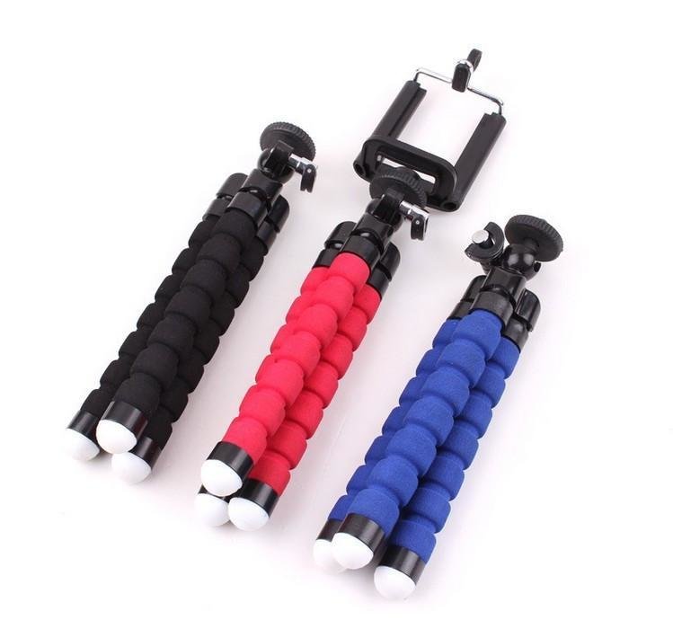 Трипод для селфи - Tripod mini h-08, синий в коробке