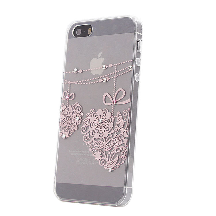 Накладка силиконовая со стразами IPhone 5 (005)